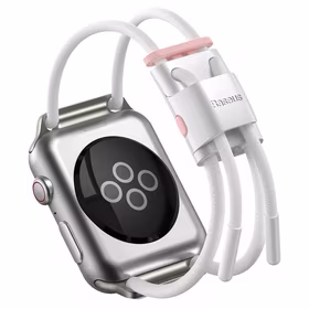 Baseus regulējama sporta siksna Apple Watch 3/4/5/6/SE 38/40mm (LBAPWA4-A24) balta-rožā