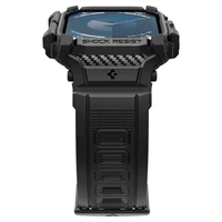 Spigen Rugged Armor Pro siksniņa viedtālruņa apvalks Apple Watch 10 (42mm) - melns