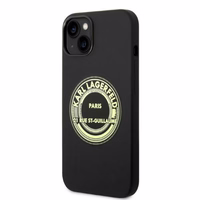 Karl Lagerfeld KLHCP14MSRSGRCK iPhone 14 Plus 6.7 "cietais viedtālruņa apvalks melns / melns silikona RSG