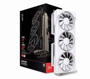 Grafiskā karte XFX Swift RX 9070 Balta 3-FAN GAM E 16G