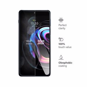 Aizsargstikls (m) - zils Motorola Edge 20 Pro