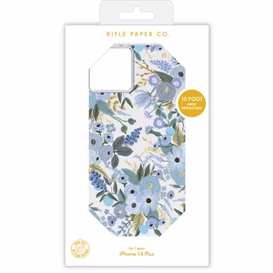 Rifle Paper Co. Garden Party Blue vāciņš iPhone 14 Plus, zils ziedu raksts