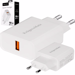 Kruger&Matz tīkla lādētājs ar Quick Charge