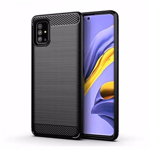 CARBON viedtālruņa apvalks SAMSUNG A71 5G melns