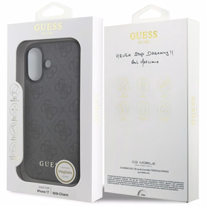 Guess 4G Big 4G Classic Logo Magnētiskais viedtālruņa apvalks iPhone Air - rozā zelts