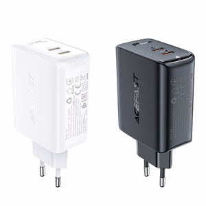 Acefast A29 PD50W GaN (USB-C + USB-C) divu portu lādētājs melns
