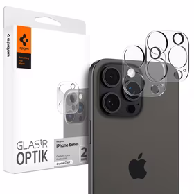 Spigen Optik.tR kameras aizsargs iPhone 14 Pro / Pro Max / 15 Pro / Pro Max / 16 Pro / Pro Max – caurspīdīgs, 2 gab.