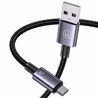 USAMS Kabelis USB na Micro-USB 2A 1,2m Fast Charging tērauda SJ668USB01 (US-SJ668)