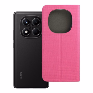 SENSITIVE grāmatas tipa viedtālruņa apvalks XIAOMI Redmi Note 14 PRO 4G gaiši rozā