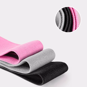 Wozinsky 3x auduma pretestības mini gumiju komplekts jogai, fitnesam un CrossFit vingrinājumiem (WFB-01)