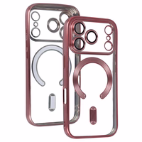 Metallic Magsafe maciņš iPhone 17 Pro rozā