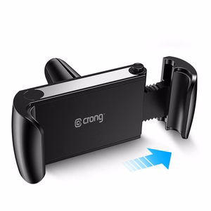 Crong Universal Smart automašīnas tālruņa turētājs 4–6.5" tālruņiem, melns