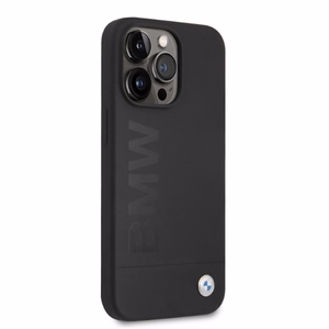 BMW silikona paraksta logotips MagSafe apvalks iPhone 13 Pro / iPhone 13 - melns
