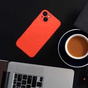 SILICONE MAG APVALKS saderīgs ar MagSafe IPHONE 17 sarkana