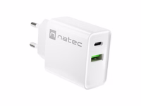 NATEC NETWORK CHARGER RIBERA USB-A+USB-C 20W PD