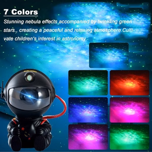 LED 3D galaktikas un zvaigžņu projektors Reach Mini Astronaut melns