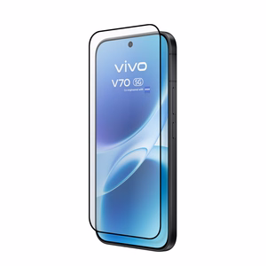Crong 3D Armour Glass Lite pa visu virsmu līmējams rūdīta stikla ekrāna aizsargs Vivo V70 5G