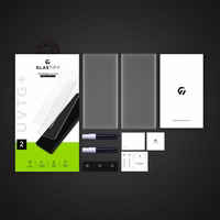 Rūdīts stikls GLASTIFY UVTG+ 2-PACK GALAXY S23 ULTRA CAURSPĪDĪGS