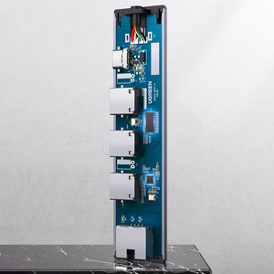 Ugreen CM475 daudzfunkcionāls sadalītājs USB 3.0 - 3x USB / Ethernet RJ-45 / USB Type-C PD - pelēks