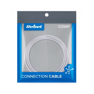 REBEL USB – micro USB kabelis, 100 cm, balts