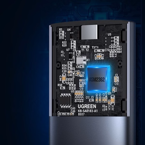 Ugreen M.2 SSD korpuss USB 3.2 Gen 2 (SuperSpeed USB 10 Gbps) + USB Type-C kabelis 0,5m pelēks (CM400 10902)