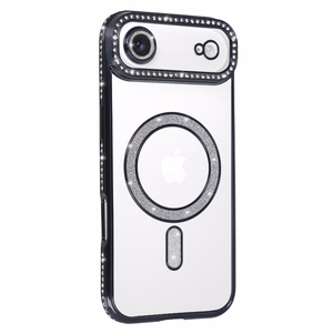 Viedtālruņa apvalks Bling Magsafe Case for Iphone 17 Air - melns