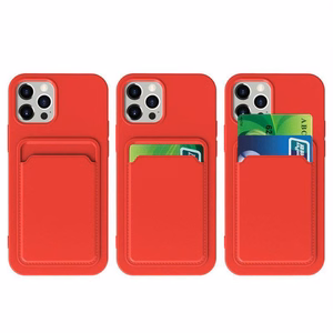 Card Case silikona viedtālruņa apvalks maks ar karšu nodalījumu Samsung Galaxy A73 balts