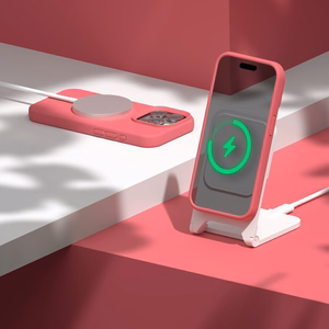 Etteri Silicone case for iPhone 15 Pro Max 6,7" raspberry