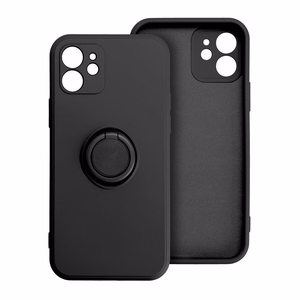 Silikona maciņš ar gredzenu Xiaomi Redmi Note 15 5G melns