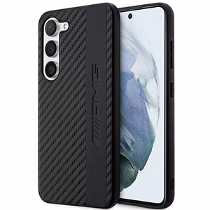 AMG AMHCS23MBLSCA S23+ S916 - melns ciets vāciņš ar karbona svītru un reljefu