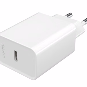 mophie Essentials Power Adapter USB-C 20W PD EU, balts