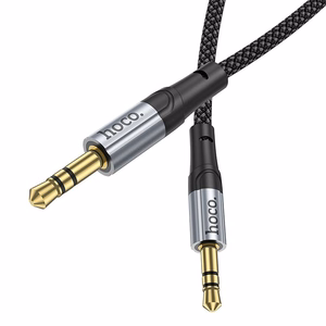 AUX kabelis Jack 3,5 mm uz Jack 3,5 mm Hoco 1 m UPA26 melns