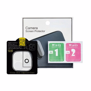 5D pilnas līmēšanas kameras grūdētais stikls paredzēts iPhone 12 - caurspīdīgs