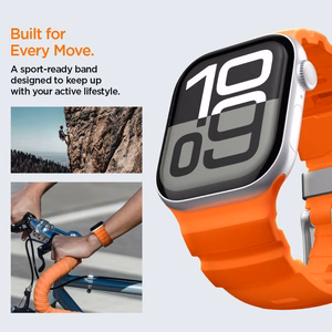 SPIGEN WBS2 siksniņa APPLE WATCH 8 / 9 / 10 / 11 / SE / ULTRA (44 / 45 / 46 / 49 MM) oranžš