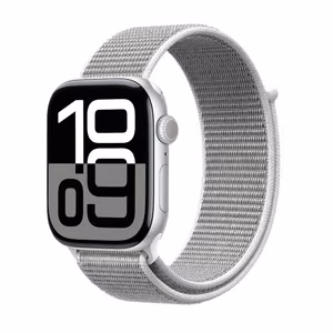 Crong Nylon Apple Watch sporta siksniņa, 38/40/41/42 mm, sudrabpelēka