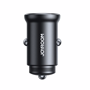 Joyroom JR-CCN06 30W 2x USB-C mini automašīnas lādētājs metāla - melns