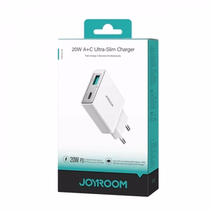 Joyroom tīkla lādētājs JR-TCF14 (A+C) Super Slim 20W (balts)
