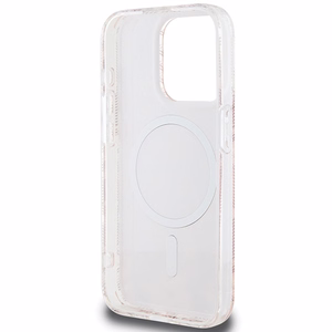 Guess IML GCube Magnētiskais apvalks iPhone 15 Pro - rozā