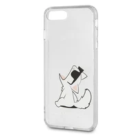 Karl Lagerfeld Choupette Fun viedtālruņa apvalks iPhone 7 / 8 Plus - caurspīdīgs