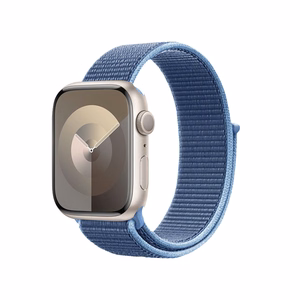 Crong Nylon Sport siksniņa Apple Watch 38 / 40 / 41 mm un 42 mm (Series 10 / 11) modeļiem, okeāna zila
