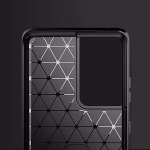 Oglekļa apvalks elastīgs pārklājums TPU apvalks Samsung Galaxy S21 Ultra 5G melns
