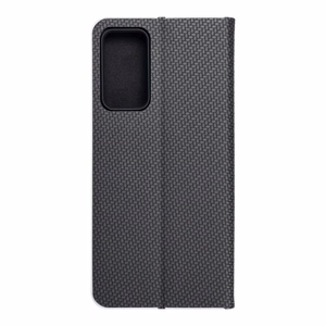 LUNA Book Carbon viedtālruņa apvalks XIAOMI Redmi Note 11 Pro / 11 Pro 5G melns
