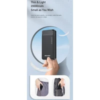 Ārējā baterija Power Bank Awei P6K 5V/2.1A 20000mAh melna