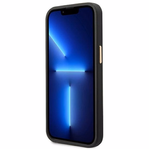 Guess GUHMP14MU4GPRK iPhone 14 Plus 6.7 "melns / melns cietais apvalks 4G logotipa plāksne Magnētiskais