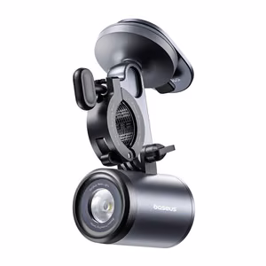 Baseus PrimeTrip 2-in-1 bike mount, phone holder + flashlight (black)