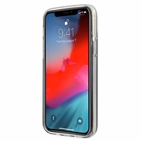 Guess GUHCP12SPCUGLSBL iPhone 12 mini 5.4" zils/zils cietais apvalks Glitter Gradient Script