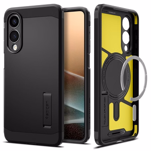 Чехол Spigen Tough Armor MagSafe для Samsung Galaxy S25 Edge - чёрный