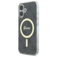 Guess IML 4G MagSafe viedtālruņa apvalks iPhone 16 - melns