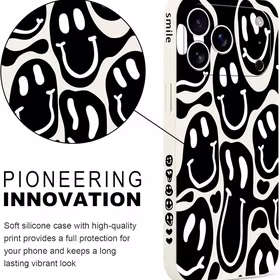 Pnakqil Iphone 17 Air maciņš Blurry Smiles melns