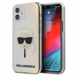 Karl Lagerfeld daudzkrāsains Karl's Head viedtālruņa apvalks iPhone 12 mini
